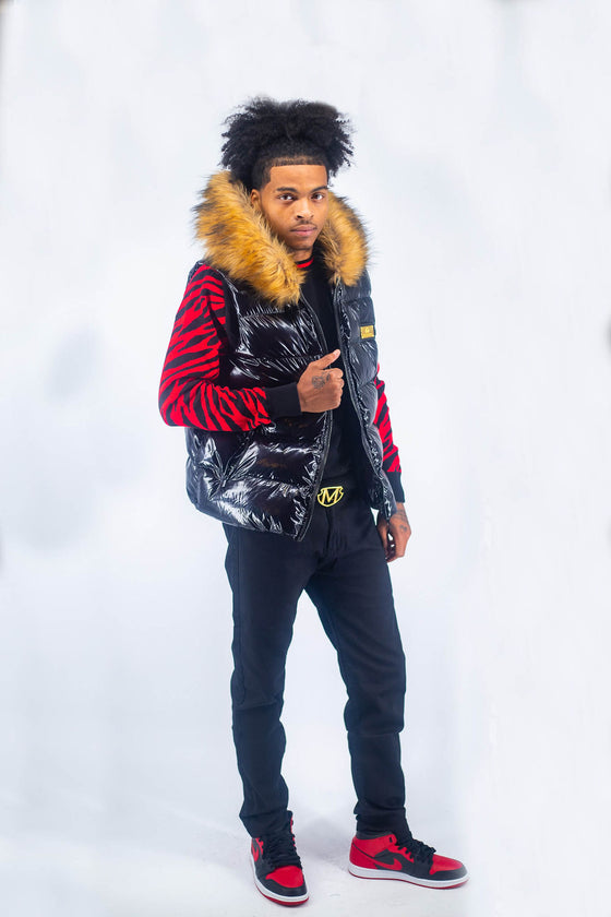 Gold Plated Hoodie Vest