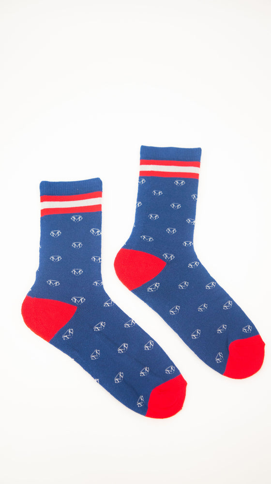 M-Burst Socks (Blue)