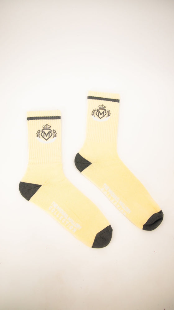 Royal Crest Socks (Cream)