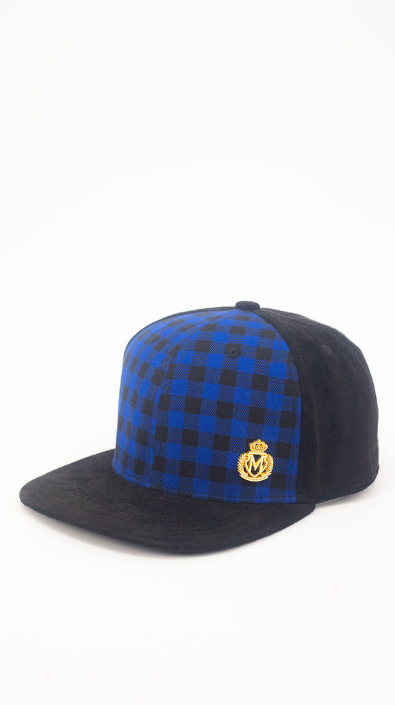 Royal Plaid Gold Crest Hat