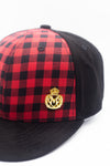 Retro Plaid Crest Hat